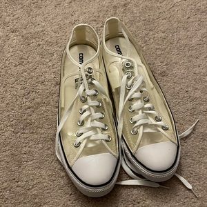 Translucent converse men’s size 11